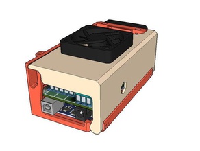 dasaki ramps 14 enclosure box case 3d printer parts fan smart lcd 3d print model - Mito3D