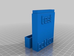 testen Sie benutzerdefinierte Karte Fall office 3d print model - Mito3D