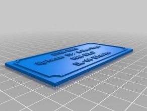 princess leia blaster plaque signs & logos customized 3d print model - Mito3D
