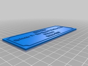bobba fett Schilder & logos kundengebundene 3d print model - Mito3D