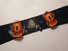 snowboard duvara monte edin organizasyon duvar 3d print model - Mito3D