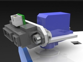 sharp ir-sensor servo-Halterung andere mount solidworks 3d print model - Mito3D