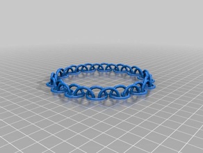 30-lien de petit demi-cercle bracelet chaîne les bracelets personnalisé 3d print model - Mito3D