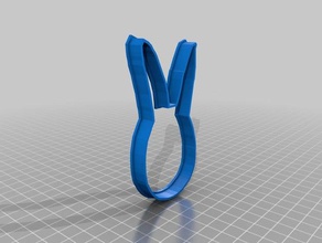 10a thismamaloves bunny cookie cutter kitchen & dining cookiecutter cookies 3d print model - Mito3D