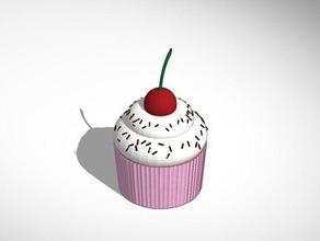 cupcake kitchen & dining cherry 3d print model - Mito3D