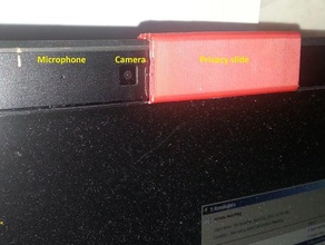 dizüstü gizlilik klibi - kamera mikrofonlar bilgisayar laptop mikrofon 3d print model - Mito3D