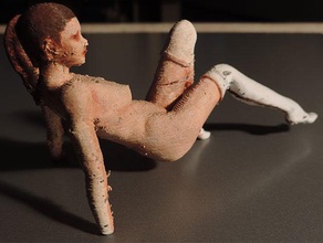 les laïcs sculptures art nude la pose sensuelle femme 3d print model - Mito3D