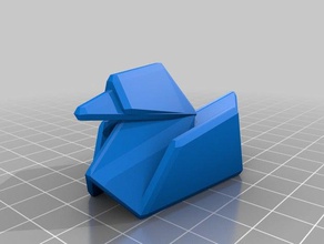 lydia est l'origami de canard sculptures personnalisé 3d print model - Mito3D
