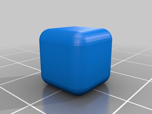 mon personnalisés arrondie cube module personnalisé 3D print model - Mito3D