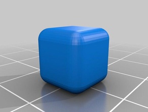 mon personnalisés arrondie cube module personnalisé 3d print model - Mito3D