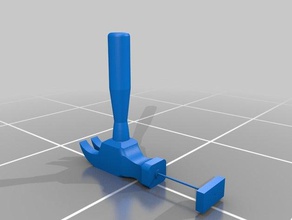 martillo de uña 3d print model - Mito3D