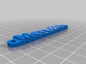 name keychain meredith organization customized 3d print model - Mito3D