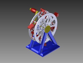 mini rueda de la fortuna juegos y juguetes el carnaval juguete 3d print model - Mito3D
