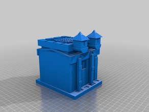 cofc câmara municipal de caixa dinheiro A impressão 3d confronto clãs t hall 3d print model - Mito3D