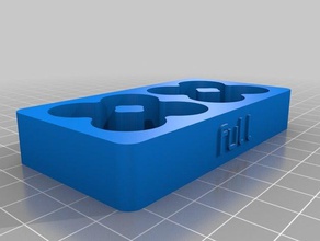 18350 battery tray - full containers customized 3d print model - Mito3D