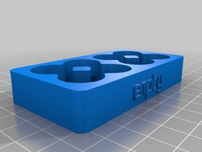 18350 battery tray - empty containers customized 3d print model - Mito3D