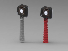 yüksek sopa teçhizat selfie kamera kolu 3 kahraman Dağı 3d print model - Mito3D