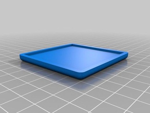lid box-top screw tray coaster box top 3d print model - Mito3D