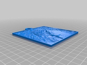 austin crystal floyd 2d sanat özelleştirilmiş 3d print model - Mito3D