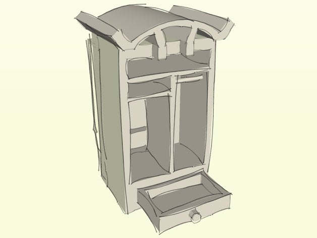 meuble chambre 3d printing 3D print model - Mito3D