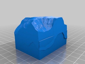 canyon topographical 3d object 3d print model - Mito3D