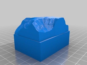 canyon topography 2 3d print model - Mito3D