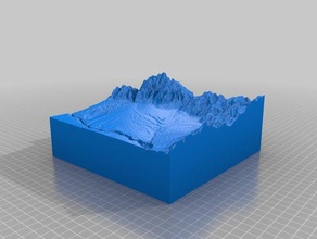 taos new mexico geology topography topology 3d print model - Mito3D