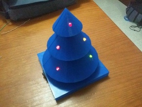iluminada árvore de natal projeto ciências 3d print model - Mito3D