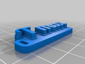 il mio personalizzato hd tag portachiavi organizzazione su misura 3d print model - Mito3D