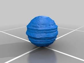 giove rilievo fisica & astronomia 3d print model - Mito3D