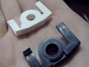 hp laserjet roller clip partes clipe ps a impressora rolo 3d print model - Mito3D