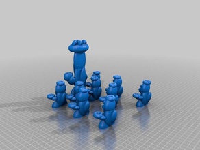 penguins cops 3d printing 3d print model - Mito3D
