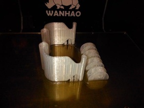 filament tube holder wanhao duplicator 4x kit replace replicator spool update 3d print model - Mito3D