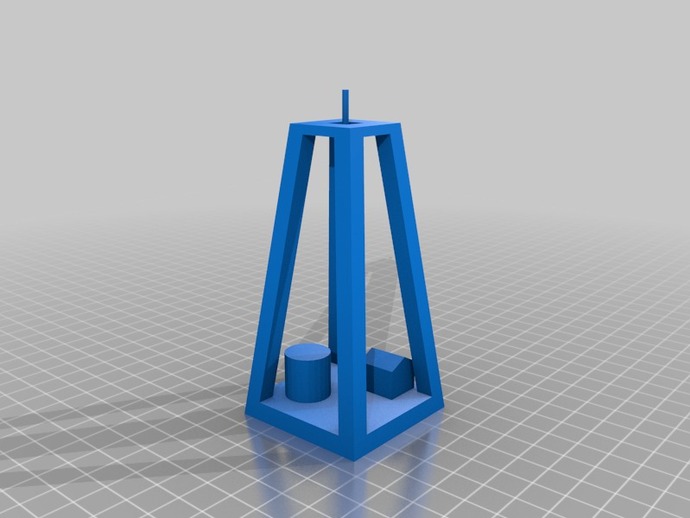 1 oil rig other 3d experiment model ornament reprap sketchup test 3D print model - Mito3D