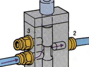 pneumatic valve 3-ways 2-positions parts 32 neumatica valvula 3d print model - Mito3D