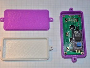 genel 16x2 lcd montaj sadece davayı Geri düğmeleri elektronik 3d print model - Mito3D