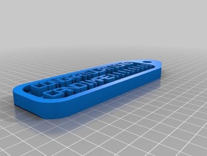 my customized key tag - easier remove 3d print model - Mito3D