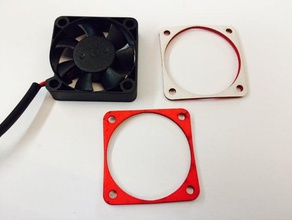 40mm fan damping gasket 3d printer parts mount duct 3d print model - Mito3D