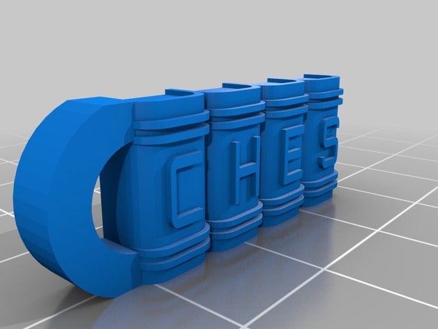 ches bookshelf keychain keychains customized 3D print model - Mito3D