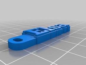 elsa keychain organization customized 3d print model - Mito3D