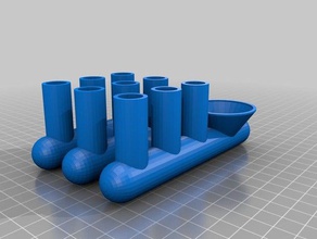 il mio personalizzato vege & tubi di fiori supportless stampa singola cucina sala da pranzo su misura 3d print model - Mito3D