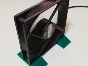 semplice ventilatore stand l'elettronica supporto per ventole 3d print model - Mito3D