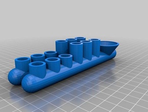 my customized vege & flower tubes supportless single print kitchen dining 3d print model - Mito3D