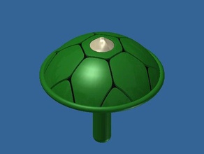 tartaruga de brinquedo superior brinquedos & games shell pião topo 3d print model - Mito3D