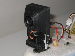 placa de câmera habitação servo inclinação montagem rc veículos 3d print model - Mito3D