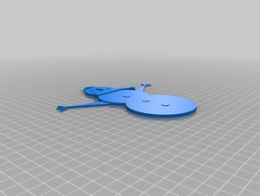 Schneemann-Schlüsselbund 3d-drucken Kette Schlüssel keychain Mann Schnee 3d print model - Mito3D