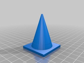 two color cone 3d printing multi multicolor traffic 3d print model - Mito3D
