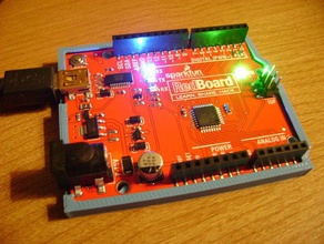 arduino uno sparkfun redboard pare-chocs flexible de filaments l'électronique 3d print model - Mito3D