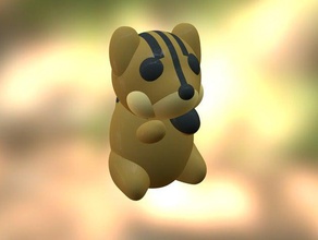 minimal Streifenhörnchen Tiere Tier chipmunk Niedlich 3d print model - Mito3D