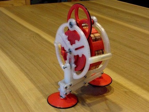gyroman juguetes mecánicos el giroscopio caminar juguete 3d print model - Mito3D